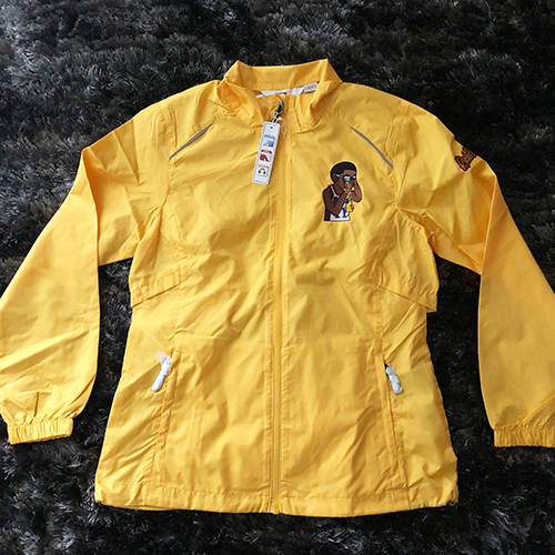 yellow womens windbreaker